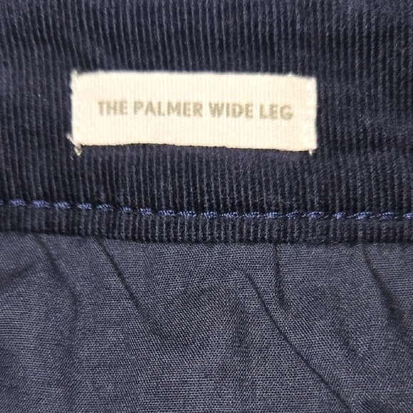 LOFT 2 Pairs: BROWN & NAVY Palmer Wide Leg Corduroy Pants Both Are Size 6 - Picture 3 of 9